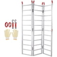 thumbnail image 1 of KFFKFF Aluminum Loading Ramps, 1500 lbs Capacity, Multi-Fold Design with Secure Straps for Motorcycles, Tractors, ATVs, Trucks, Lawn Equipment, Snow Machines, Dimensions 77"L x 54"W, Single Unit, 1 of 9