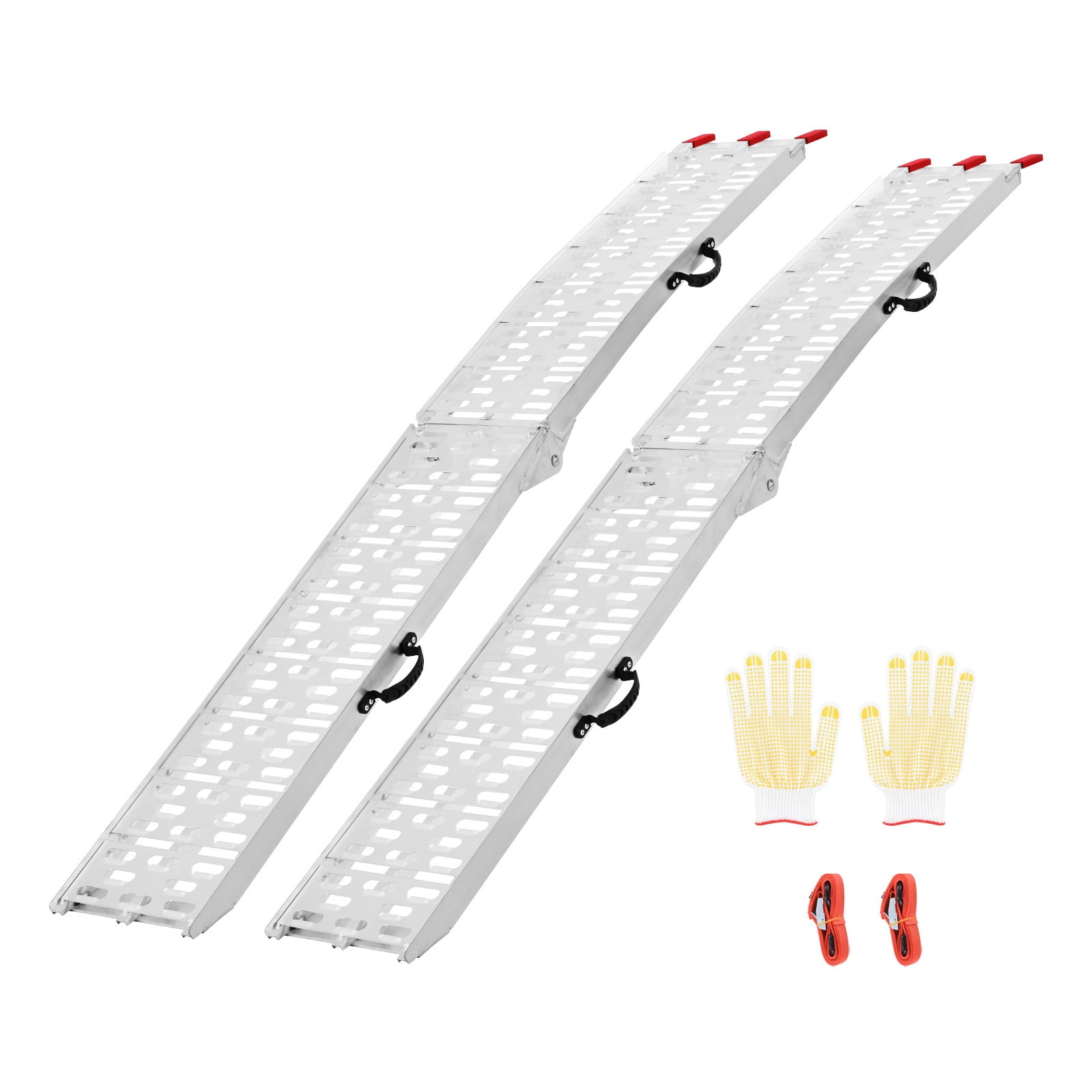KFFKFF Aluminum Loading Ramps, 1500 lbs Capacity, Set of 2 Heavy-Duty ...