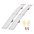 thumbnail image 1 of KFFKFF Aluminum Loading Ramps, 1500 lbs Capacity, Set of 2 Heavy-Duty Ramps with Wide Surface and Handles, Suitable for ATV, UTV, Motorcycles, Electric Bikes, and More., 1 of 9