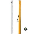 thumbnail image 1 of KFFKFF Aluminum Measuring Rod, 16-Ft/8ths, 4-Part Extendable Survey Stick, Dual-Sided 1/8in Scale, Aluminum Construction Level Rod with Bubble Level & Portable Bag for Residential & Commercial Use, 1 of 9