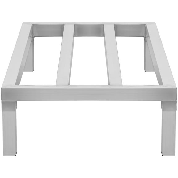 KFFKFF Aluminum Storage Stand, 48" x 20" for Commercial Use, Elevated 8" from Ground, Supports up to 1800 lbs, Durable All-Aluminum Construction, Ideal for Restaurants, Kitchens,Garages,and Transport