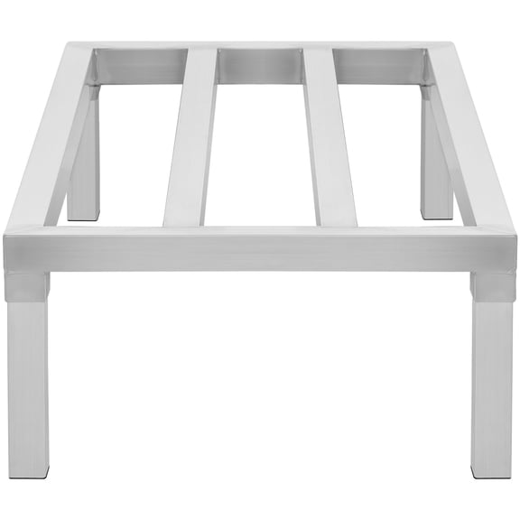 KFFKFF Aluminum Storage Stand, 48 x 20 Industrial-Grade Food Elevation Rack, Elevated 12 for Optimal Storage, Supports up to 1800 lbs, Ideal for Restaurants, Kitchens, Garages, and Transport Use