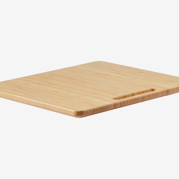 KFFKFF Appliance Slider, Medium 13 x 16-inch, Rolling Tray with Rubber Wheels & Hollow Handle, Easy-to-Clean Sliding Tray for Coffee Maker and Kitchen Countertop, Natural Wood Design