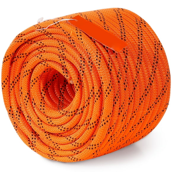 KFFKFF Arborist Tree Climbing Rope Double Braid Polyester 3/8" x 120' 48-Strand