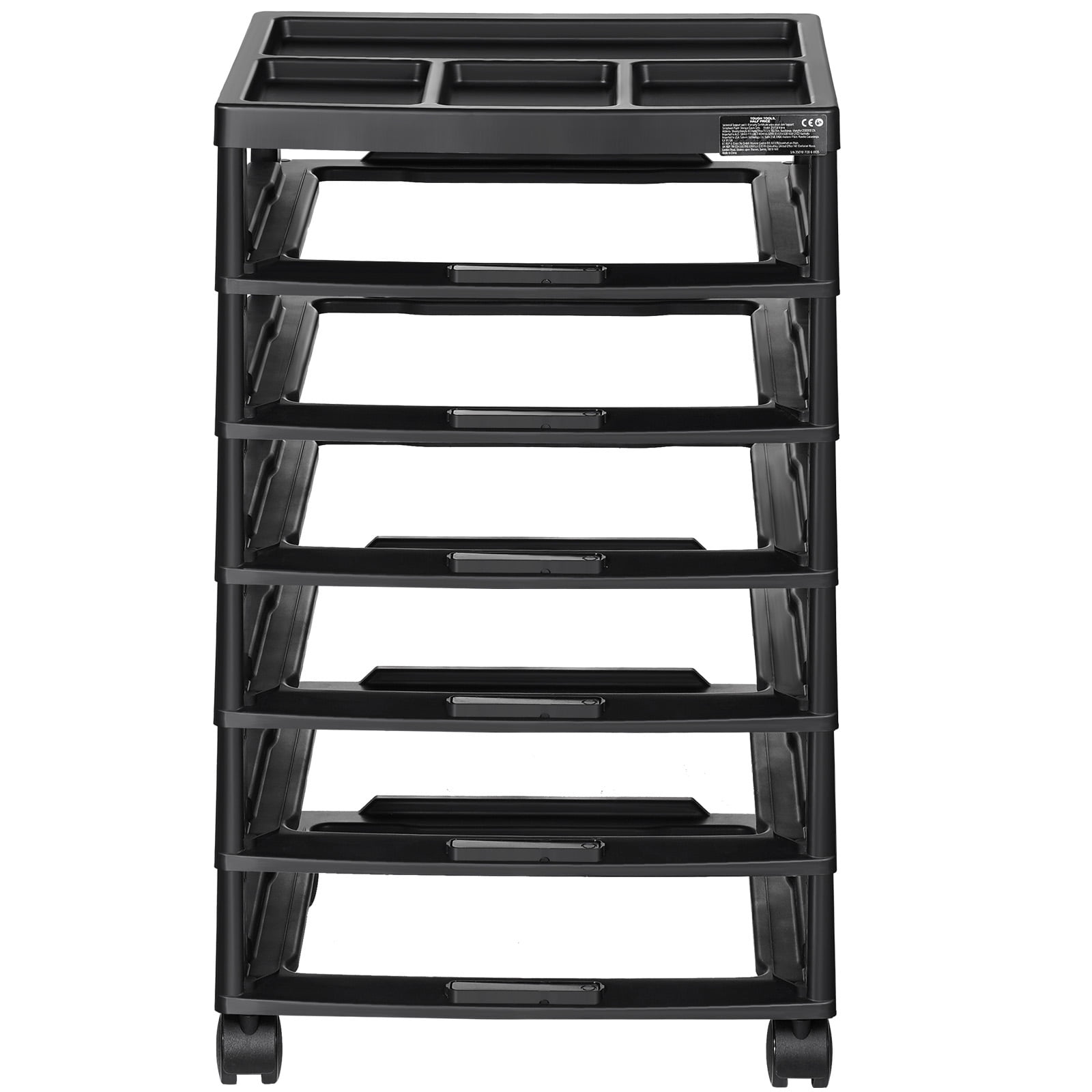 KFFKFF Art Supplies Mobile Storage Unit, 6-Level Spacious Design with ...