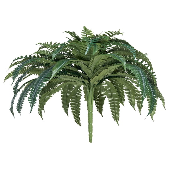KFFKFF Artificial Ferns with 43-47 Inch Spread, Large Hanging Boston Ferns, Fake Plant Wall Decor with 88 Branches, Faux Fern for Home, Office, and Outdoor Use (Flowerpot Not Included)