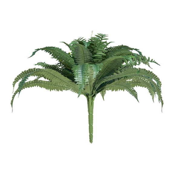 KFFKFF Artificial Ferns Set of 2, 43-47 Inch Spread, Large Hanging Faux Boston Ferns, Decorative Fake Plants with 50 Branches for Home and Office (Pot Not Included)