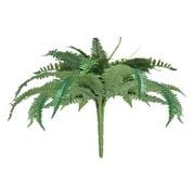 KFFKFF Artificial Ferns Set of 2, Natural Spread Diameter 31-34 Inch, Large Hanging Faux Boston Ferns, Decorative Fake Plant with 30 Branches for Home and Office Pot Not Included