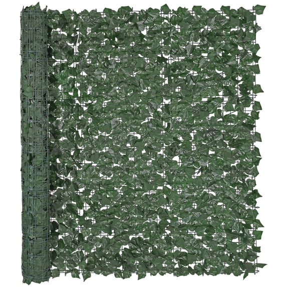 KFFKFF Artificial Ivy Privacy Fence, 59 x 98 in Green Wall Screen, Decorative Greenery with Reinforced Joints, Faux Leaf Panels for Outdoor Spaces like Gardens, Yards, Balconies, and Patios