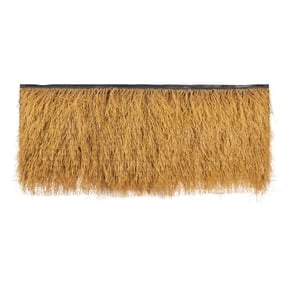 KFFKFF Artificial Thatch Roofing, 1.6 x 19.7 ft Tiki Bar Hut Thatch Grass Roll, Water-Resistant & Fireproof, Tropical Roof Mat for Patio, Pool, Beach, Hawaiian Party Decoration