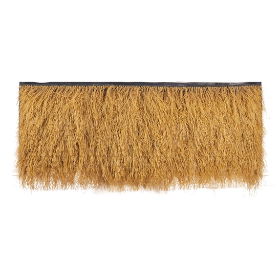 KFFKFF Artificial Thatch Roofing, 1.6 x 19.7 ft Tiki Bar Hut Thatch Grass Roll, Water-Resistant & Fireproof, Tropical Roof Mat for Patio, Pool, Beach, Hawaiian Party Decoration