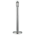 thumbnail image 1 of KFFKFF Ashtray Bin, Cylinder Design in Stainless Steel, Standalone and Durable Outdoor Ash Disposal for Garden, Office, Eateries, Hotels, Bars, Silver, 1 of 9