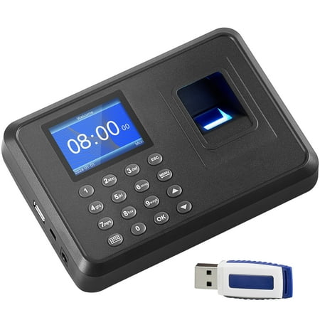 KFFKFF Attendance System, Biometric Fingerprint & PIN Entry Device, Independent Operation for Small Business Employee Tracking, 2.4 Inch Display, Zero Subscription Cost