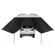 KFFKFF Auto Canopy, Spacious 10' x 7' Car Side Shade, PU2000mm UV50+ Auto Shade with Additional Side Shelters and Handy Carry Bag, Ideal for Trucks, SUVs, Vans, and Campers