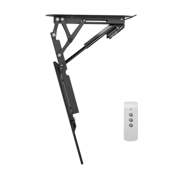 KFFKFF Automated TV Ceiling Mount, Wall Mount, Electrically Modifiable TV Ceiling Mount, Automated TV Lowering Bracket with Maximum VESA 24 x 24 in, Accommodates TVs Up to 88 lbs