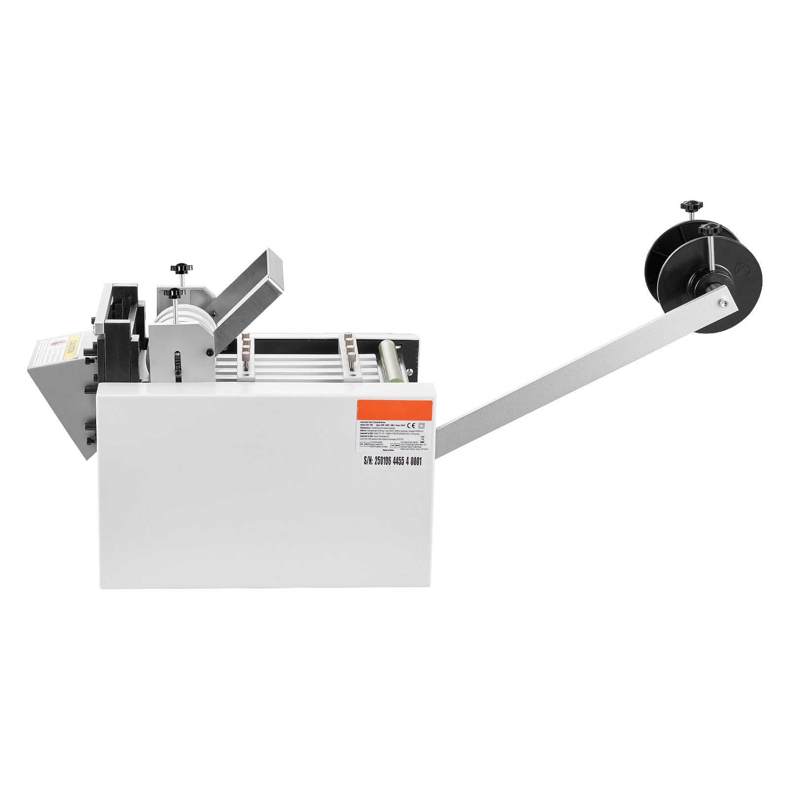KFFKFF Automated Tubing Trimmer, Wire Pipe Slicing Equipment with 1mm-85mm Slicing Breadth, 0.1mm-99999.9mm Length, Auto Tubing Trimmer for Heat Contracting Tube, Fiberglass Tube, Wire
