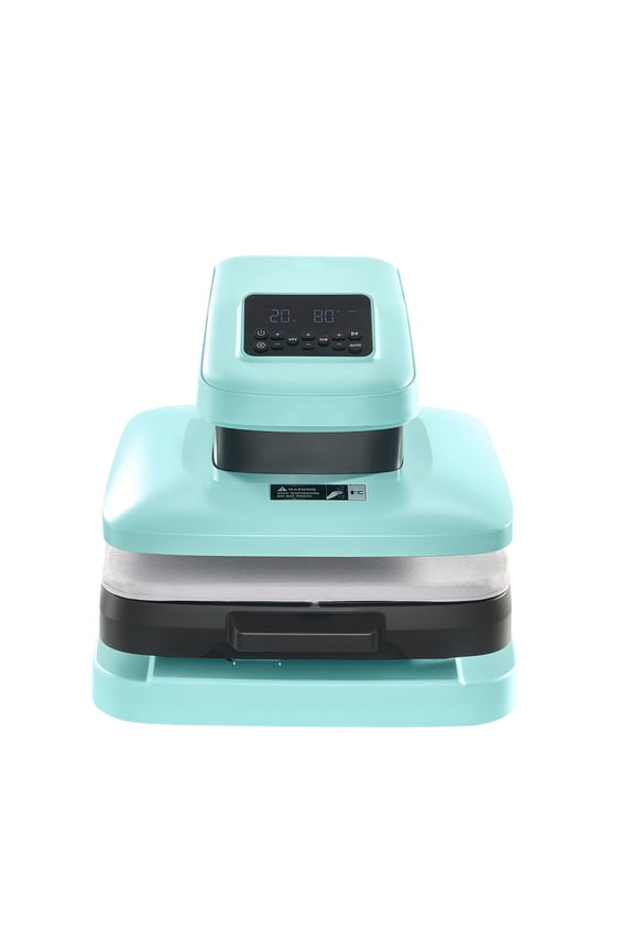 Automatic Heat Press Machine, 15 x 15 inch, T-Shirt Printing Device with Auto Release Function and Adjustable Pressure, Digital Control Panel, Fast Heating, Suitable for Sublimation, Green