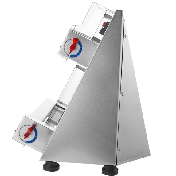 KFFKFF Automatic Pizza Dough Sheeter, Electric 390W, Produces 260 Dough Sheets Per Hour, 3-15 Inch Press, Adjustable Thickness, Stainless Steel, Ideal for Pasta Making Equipment