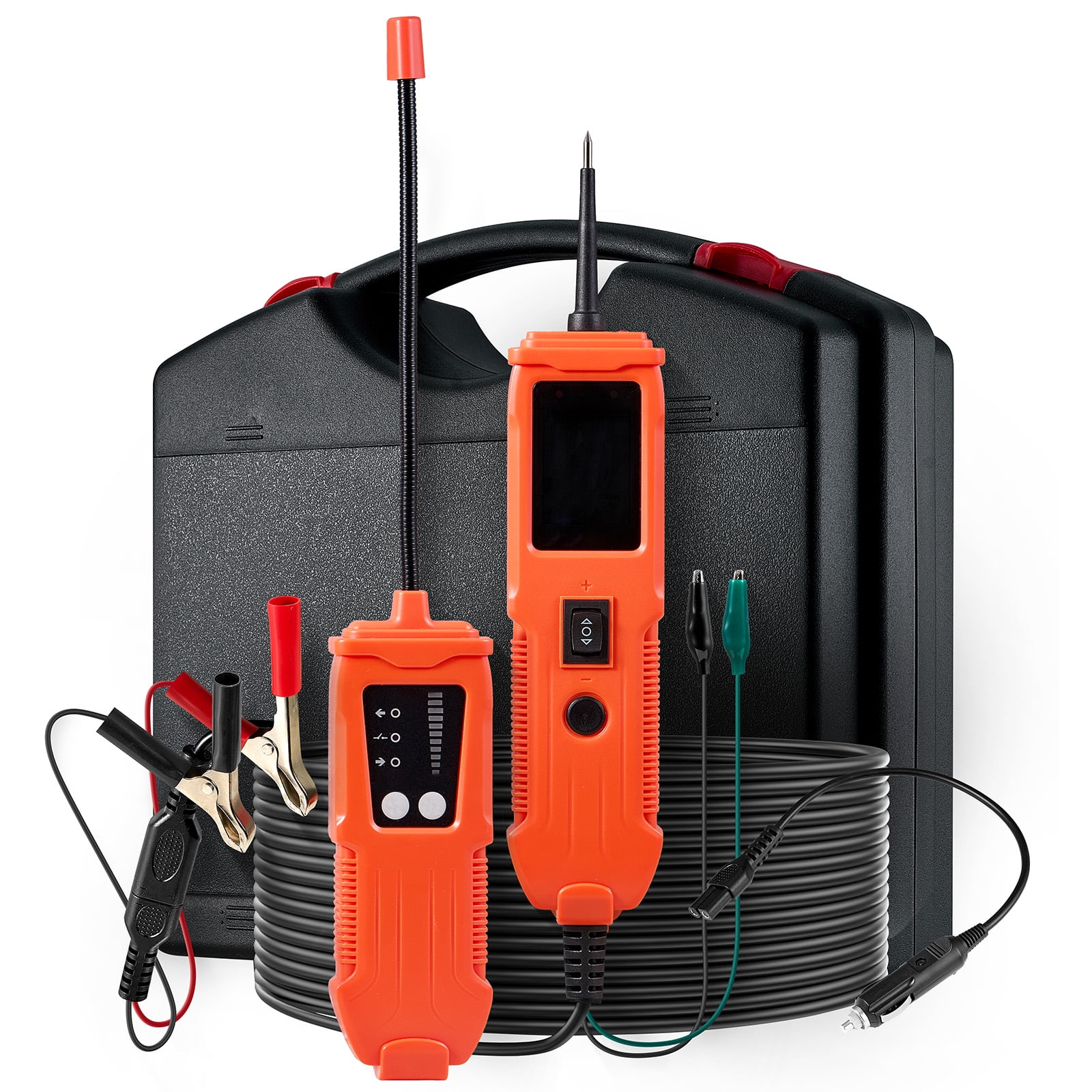 KFFKFF Automotive Circuit Tester Kit, 8-35V DC Power Probe with TFT Display and Lighting, 2-in-1 Electrical Tester with 19.7 ft / 6 m Extension Cable