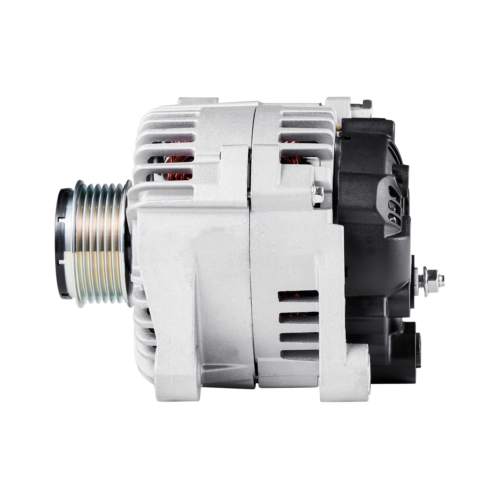 KFFKFF Automotive Replacement Alternator 11491, Fit with Hyundai Sonata 2.4L 2010-2013 and Kia Optima 2.4L 2011-2013, Features Durable Aluminum Housing and Pure Copper Coil, Part Number 37300-2G150