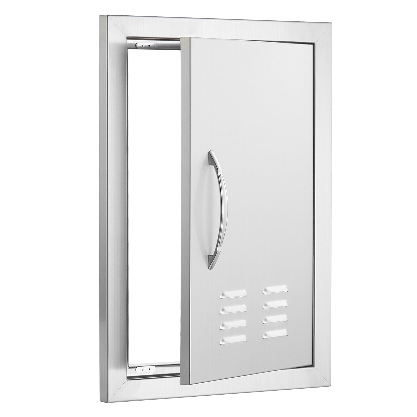 KFFKFF BBQ Island Access Door 14x20 Inch Stainless Steel Outdoor Kitchen Door