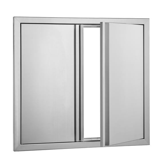 KFFKFF BBQ Island Access Door 26x24 Inch Stainless Steel Outdoor Kitchen Door