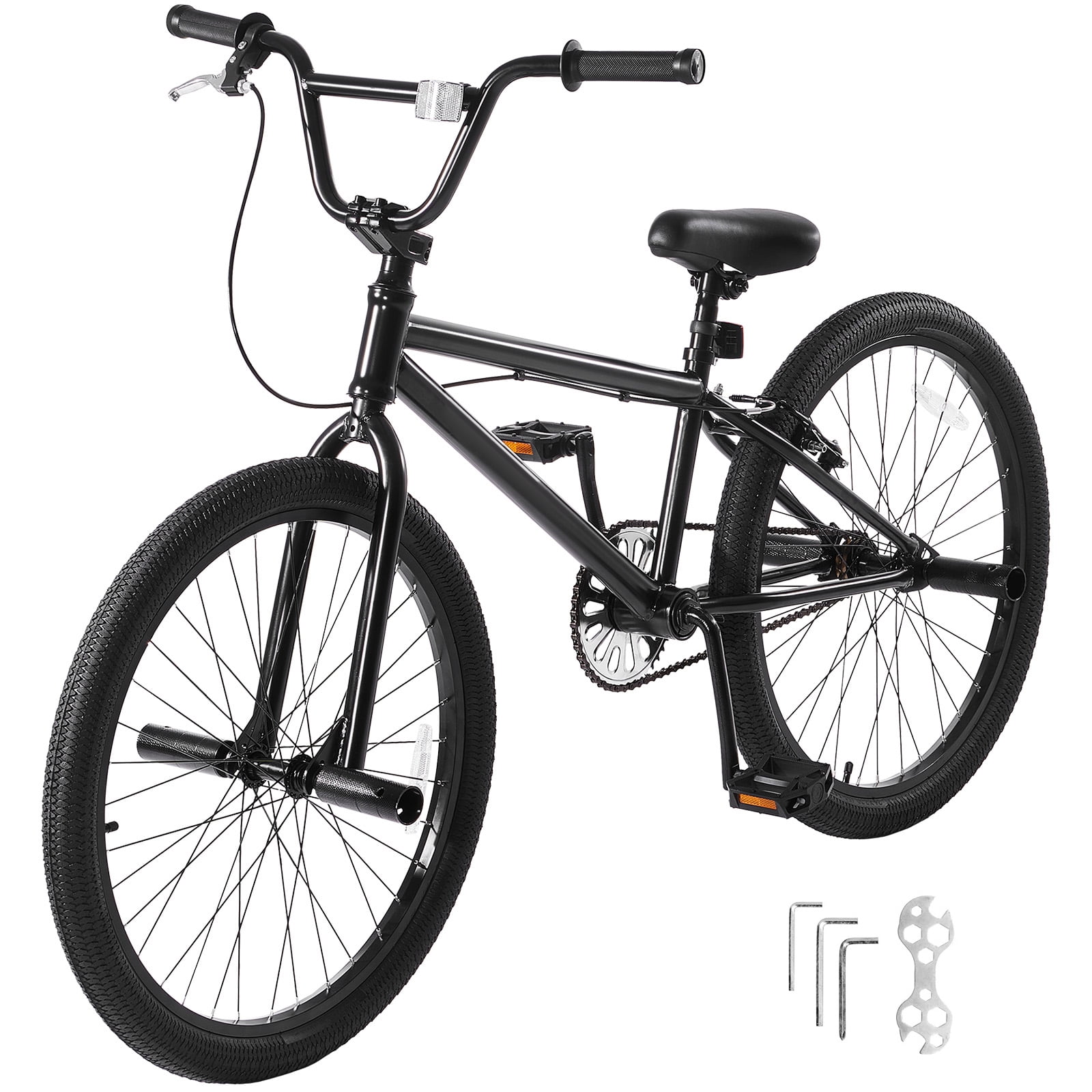 KFFKFF Stunt BMX Bike, 20-Inch Wheel, 360° Rotating Feature