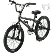 KFFKFF BMX Cycle, Freestyle Bike with 20-Inch Wheels, BMX Racing Cycle with 360° Rotator and Four Pegs, Suitable for Novice to Skilled Riders, BMX Bikes for Teens and Adults