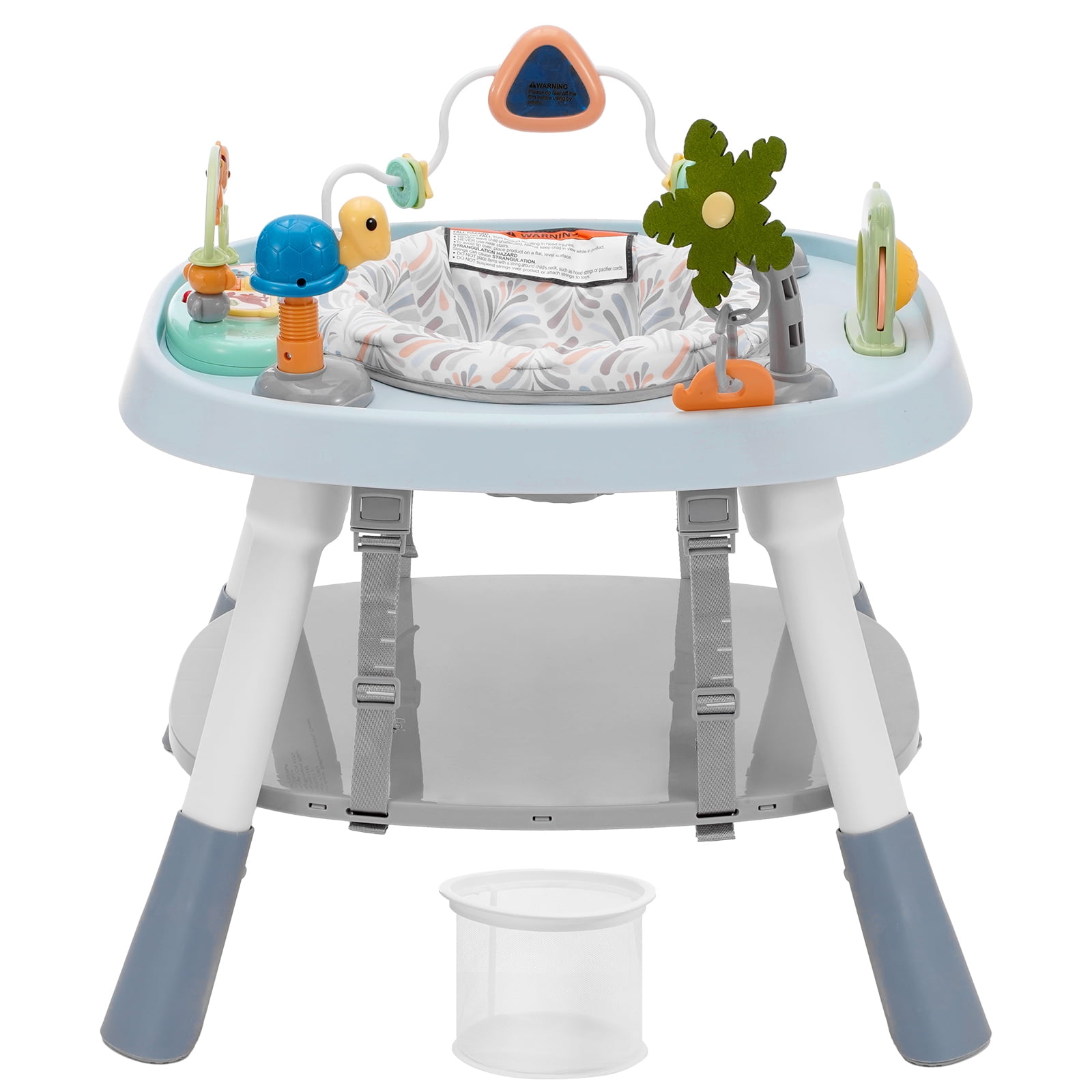 KFFKFF Baby Activity Center, Dynamic Play Zone, Seat with Full Circle Rotation & Height Flexibility, Child's Jumping Bouncer & Activity Desk with Learning Toys, Melodious Tunes, Suitable for 6 Months