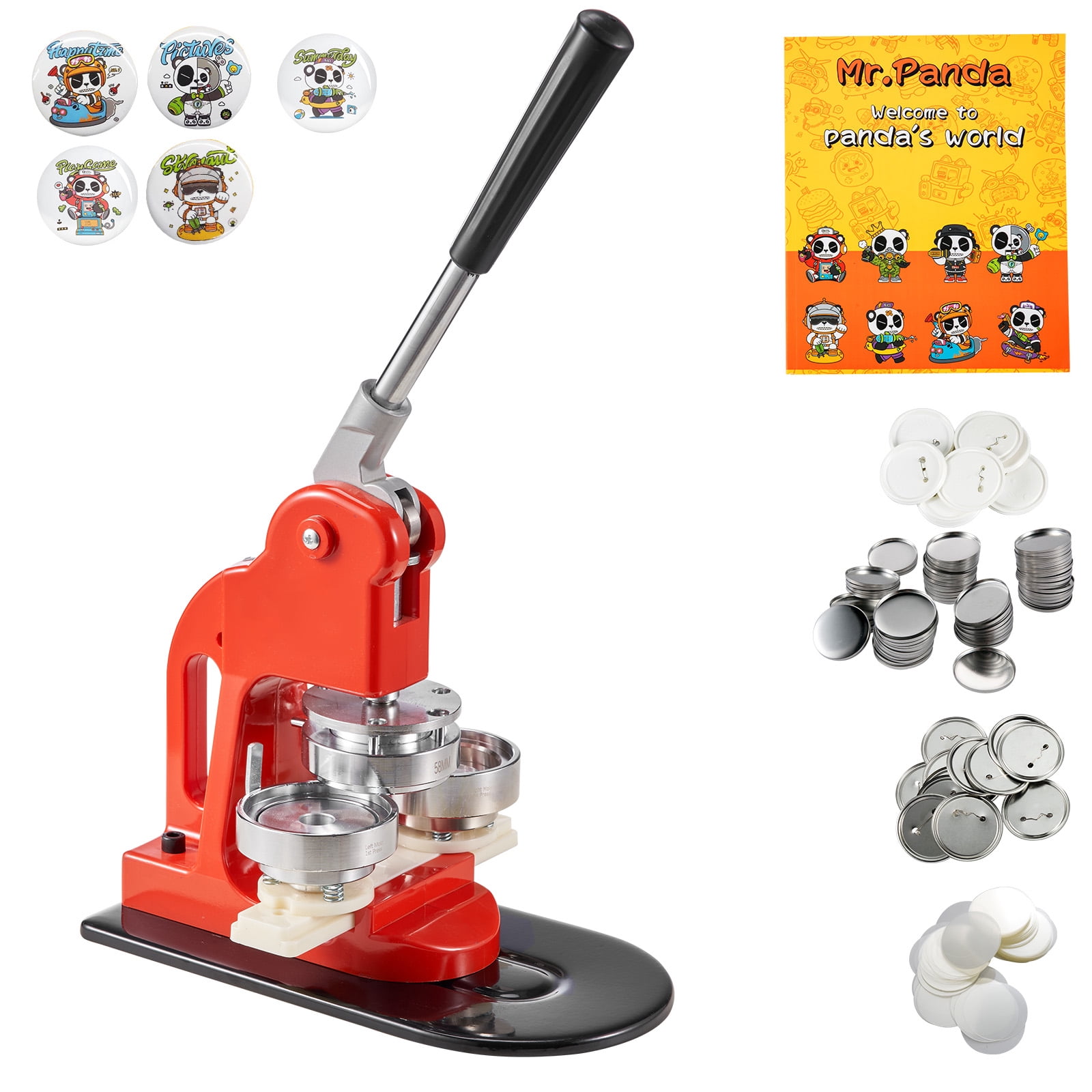 KFFKFF Badge Making Machine, 58mm (2.25 inch) Badge Molding Kit ...