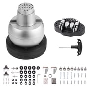KFFKFF Ball Vise, 5" Engraving Tool with 360  Rotation, Jewelry Engraving Block with 69 Attachments for Gemstone Inlay and Precision Engraving