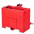 thumbnail image 1 of KFFKFF 3 Point Hitch Ballast Box, 3 Point Category 1 Tractor Ballast Box with 800lbs Load Limit, 2 Inch Hitch Receiver, Thickened Steel for 5 ft³ Spacious Loader Accessory with Sliding Door, Red, 1 of 9
