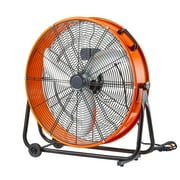 KFFKFF Barrel Fan, 24 Inch Powerful Industrial Circulation Fan, Robust Commercial Application 3-Speed 8600CFM, 360°Flexible Adjustment Industrial Ground Fan for Warehouse, Workshop, Factory, Basement