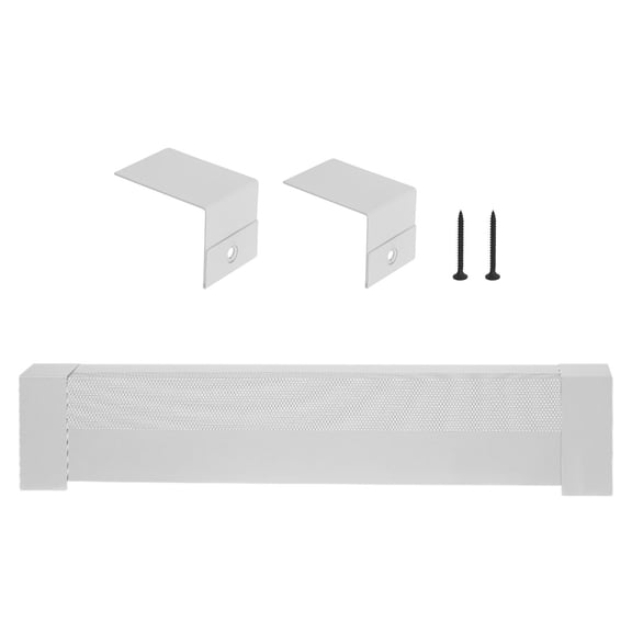 KFFKFF Baseboard Heater Covers, 3 ft Standard Electric Heating Unit Front Panel for Home Improvement, Durable Steel Construction, Simple Installation for Bedroom Upgrades, White