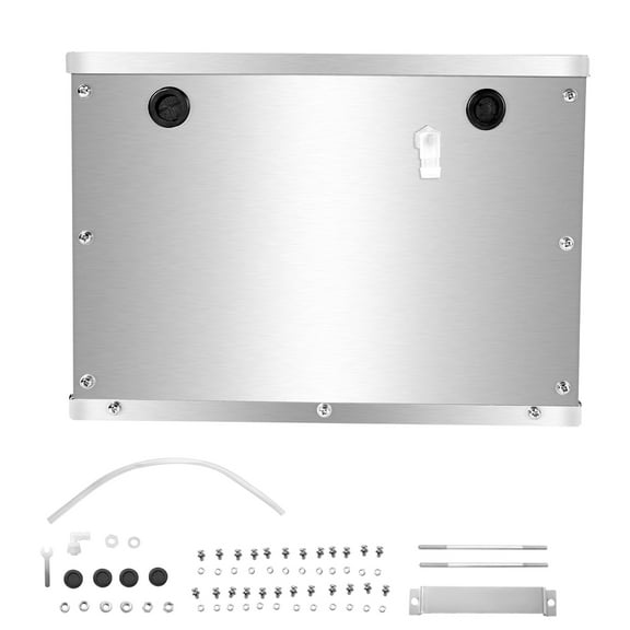 KFFKFF Battery Storage Box, Group 24/31 Trolling Motor Battery Case, Marine Battery Holder with Handles and Cable Openings, Durable Aluminum Alloy Shell for Off-Road Vehicles and Trucks