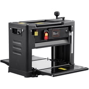 KFFKFF Benchtop Thickness Planer, 13 Width, Single Speed, Features a Dual-Blade Design, 15-Amp 1800W Motor, with a 12 Extended Infeed Table, Operates Quietly, Suitable for Various Wood Types