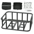 thumbnail image 1 of KFFKFF Bicycle Rear Carrier, Mid-sized Cycle Holder with Elastic Net, Inner Lining & Rainproof Shield, Sturdy Cycle Rear Holder for Adult Males/Females Transporting Dogs, Pets, 1 of 9