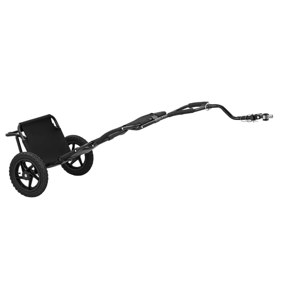 KFFKFF Bike Cargo Trailer 60 lbs Load Capacity, 3-in-1 Folding Bicycle Cart with Backpack, Trailer, and Pushcart Modes, 12-Inch Wheels,Sturdy Carbon Steel Frame,Compatible with 22-28 Inch Bike Wheels