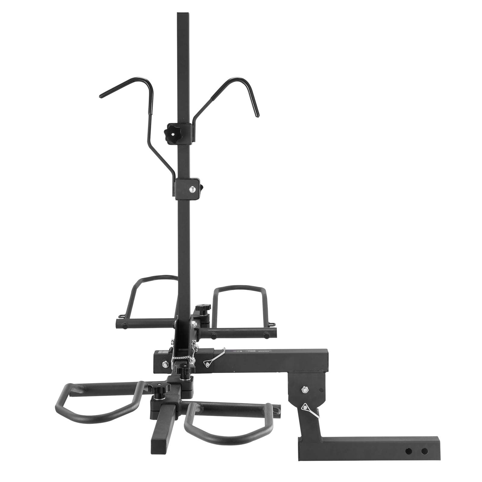 KFFKFF Bike Carrier, Hitch-Mounted, 2-Bike Capacity, 160 LBS Load, Fits 2-inch Receivers, Tilt & Fold Design, Supports Tires up to 5" Width, Suitable for Cars, SUVs, Trucks, and RVs