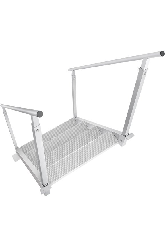 Boat Dock Ladder 30-38in Height Adjustable 4 Steps Aluminum Dock Ladder