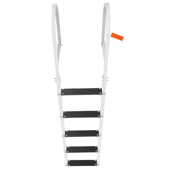 KFFKFF Boat Dock Ladder Removable 5 Steps with 500lbs Load Aluminum Dock Ladder