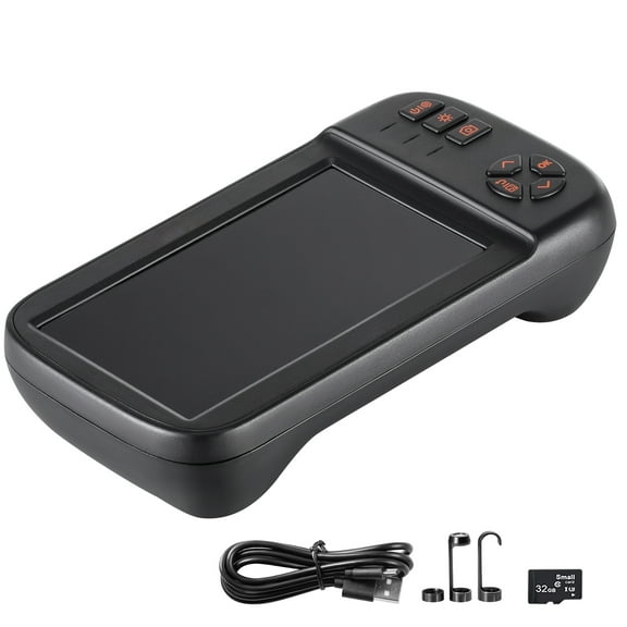 KFFKFF Camera Scope with Light, Tri-Lens Illuminated Endoscope, 4.5" Display 1080P Diagnostic Device with 10 LED Illumination, IP67 Water-Resistant Sewer Inspection Device