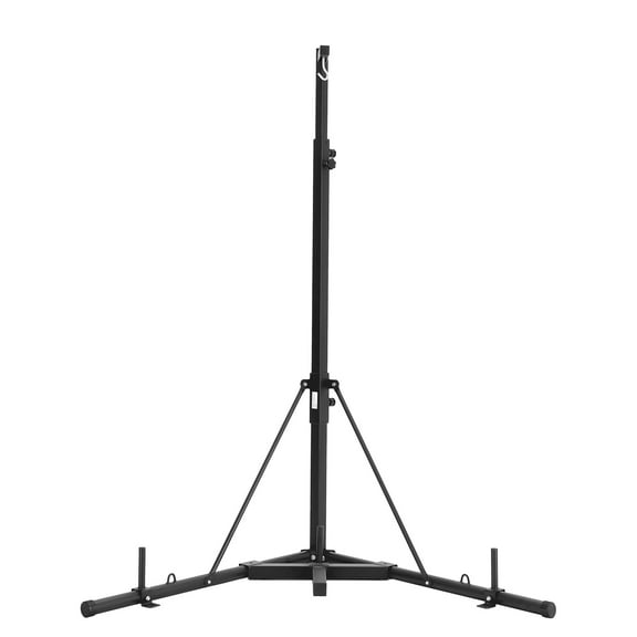 KFFKFF Boxing Bag Stand, Robust Steel Exercise Gear, Height Modifiable Punching Stand with Heavy Base, Supports Up to 140 lbs, Independent Sandbag Holder for Domestic Gym Conditioning