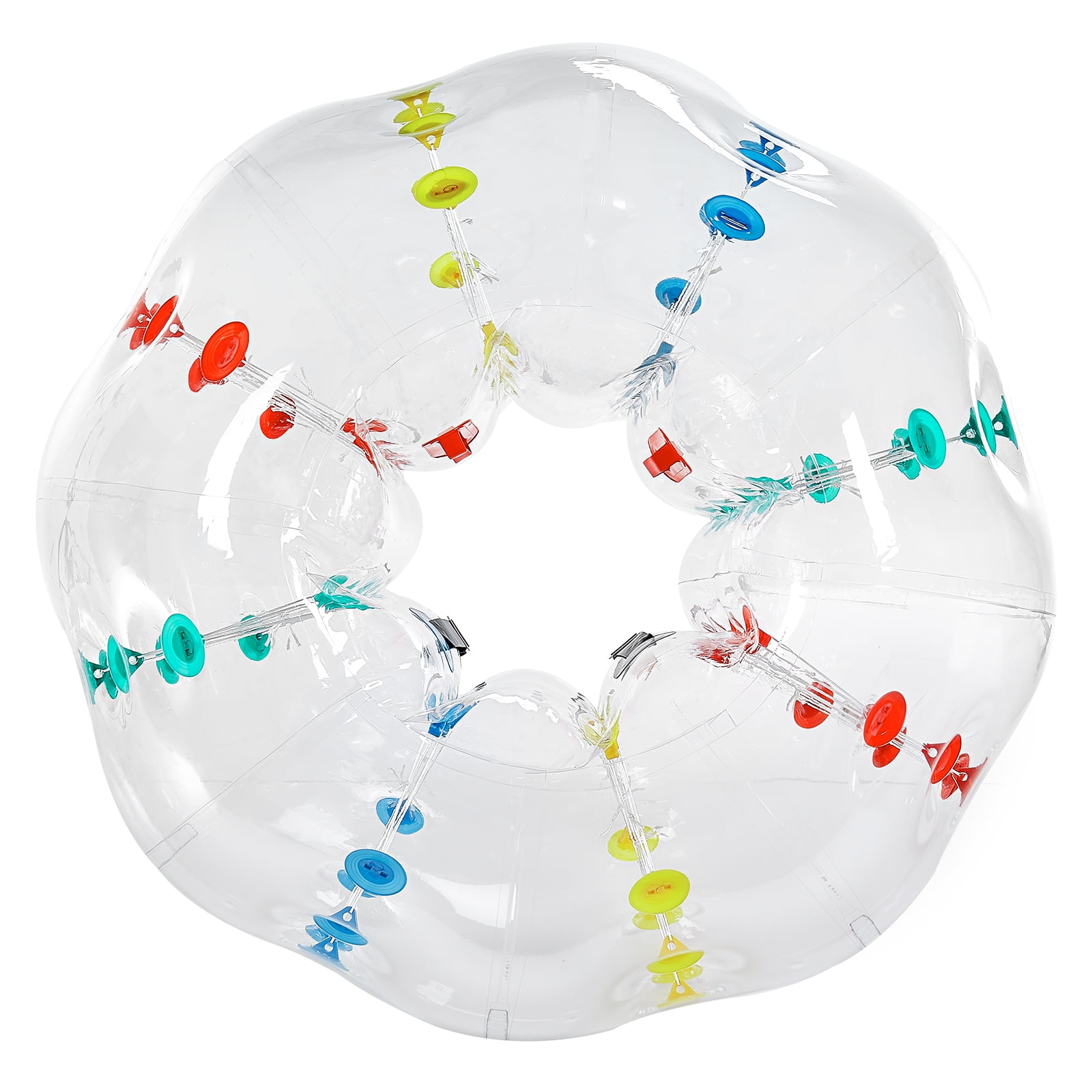 KFFKFF Bubble Soccer Balls Single Pack, 5FT/1.5M Diameter, 0.8mm PVC Thickness, Human-Sized Hamster Zorb Ball, Ideal for Outdoor Team Sports and Games, Multicolored Garden and Park Toy