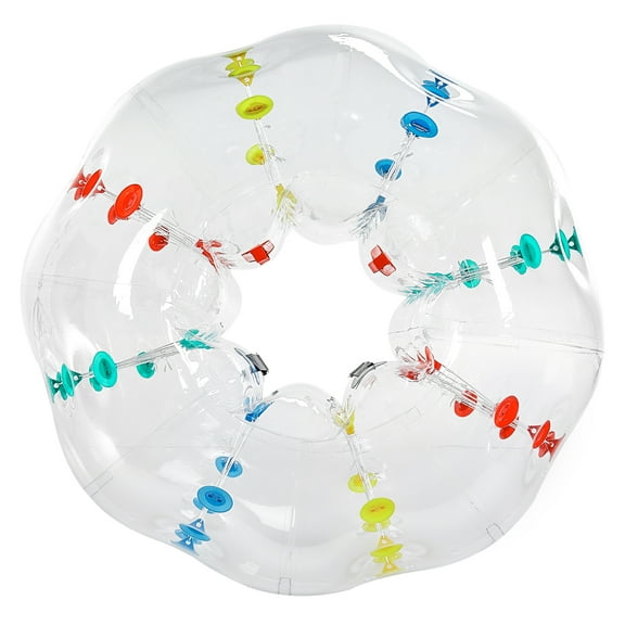 KFFKFF Bubble Soccer Balls Single Pack, 5FT/1.5M Diameter, 0.8mm PVC Thickness, Human-Sized Hamster Zorb Ball, Ideal for Outdoor Team Sports and Games, Multicolored Garden and Park Toy