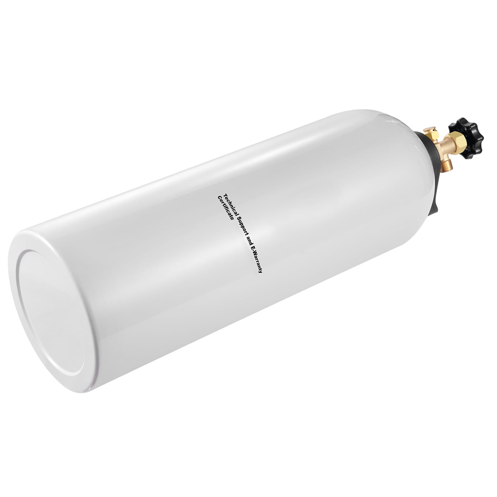 KFFKFF CO2 Container, 20 lbs Fresh Aluminum Alloy Chamber, CO2 Air Cylinder with Light Mist Covering, CGA320 Valve, Handle & Violet Copper Suction, DOT Certified Chamber for Draft Beer Serving