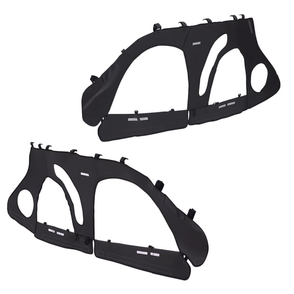 KFFKFF Cab Enclosure Upper Doors, Compatible with Polaris RZR PRO 2020-2024/Polaris RZR Turbo 2022-2024, Soft Upper Doors with Enhanced Zipper Design