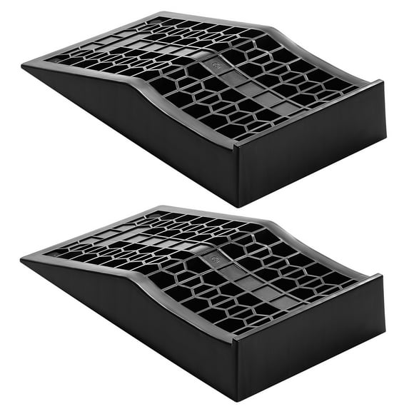 KFFKFF Car Ramps, Set of 2 with 20,000 lbs Load Capacity, 2.6-inch Lift Height, Portable Low-Profile Design for Garage Maintenance and Oil Changes, Durable for Low-Chassis Vehicles and Jack Support