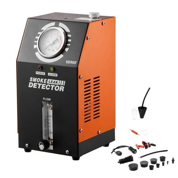 KFFKFF Car Smoke Machine for Leak Detection, Includes Air Pump, Pressure & Flow Gauges, Dual-Mode EVAP & Vacuum Test for 12V Vehicles, Suitable for Cars, Trucks, and Boats