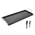thumbnail image 1 of KFFKFF Carbon Steel Griddle, 32x14 inch Rectangular Flat Top Plate, Gas Grill Griddle for BBQ, Teppanyaki, Portable Cookware with Handles, Ideal for Camping and Tailgating, 1 of 8